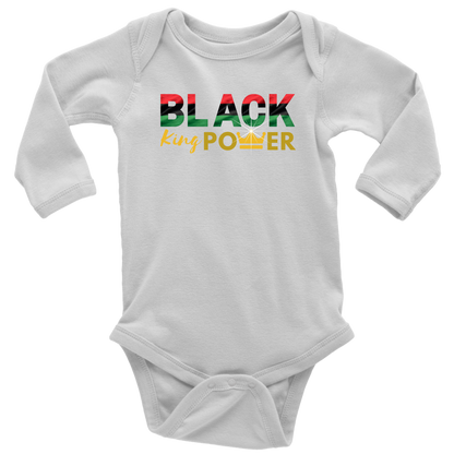 Black King Power Baby Bodysuit - MONLANE