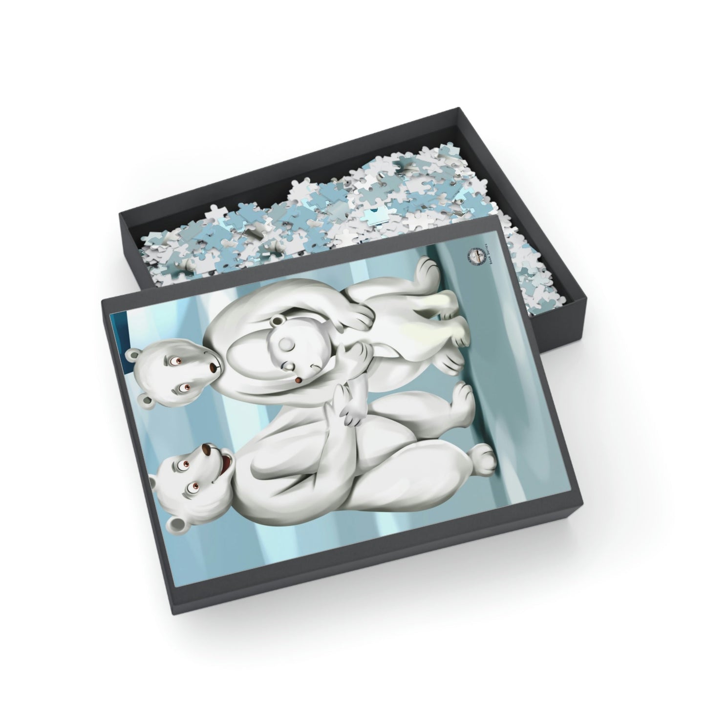 Poro the Polar Bear Family Jigsaw Puzzle (96, 252, 500, 1000-Piece)