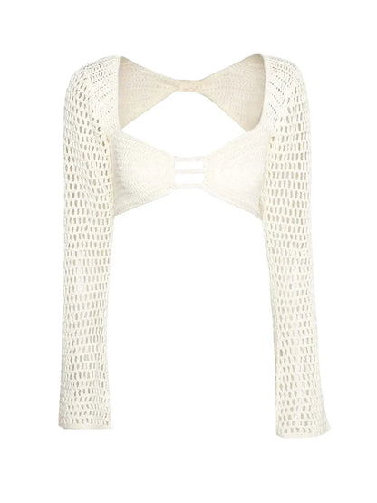 Top and skirt cover-up set, view 4