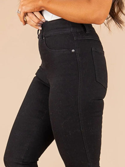 Full Size High-Waisted Flare Jeans