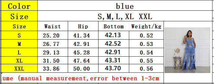 Padded waistband straight-leg pants