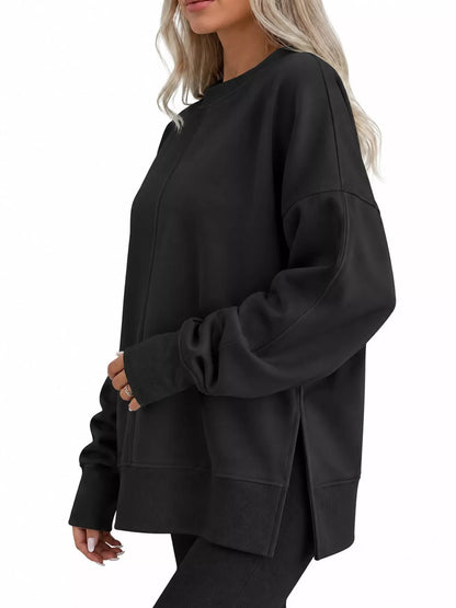 Oversized crew neck sweatshirt, view 8