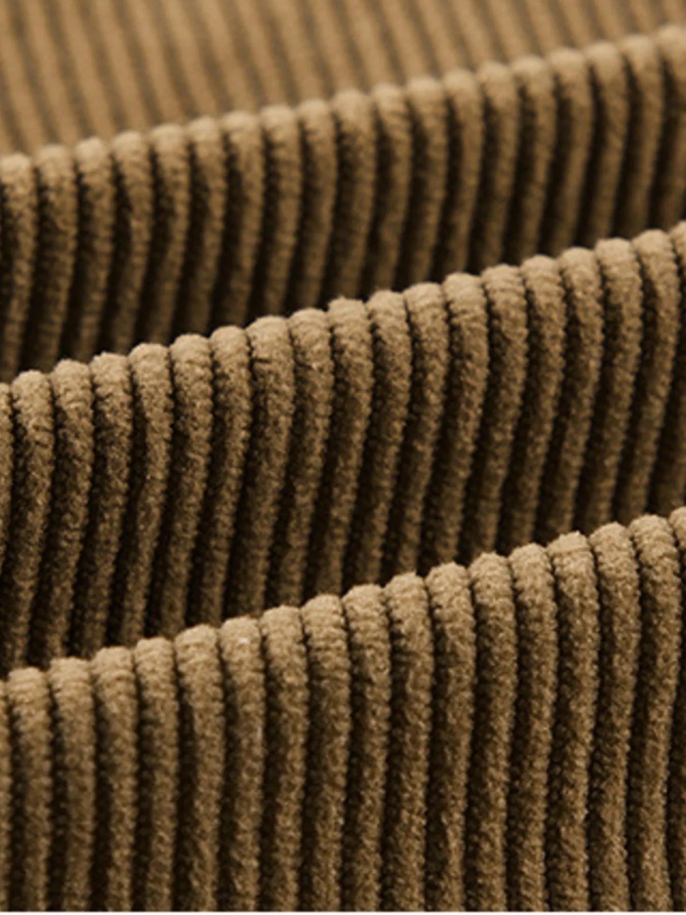 Men's Plus Size Corduroy Button-Up Jacket