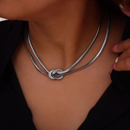 Titanium Steel Knot Necklace - MONLANE