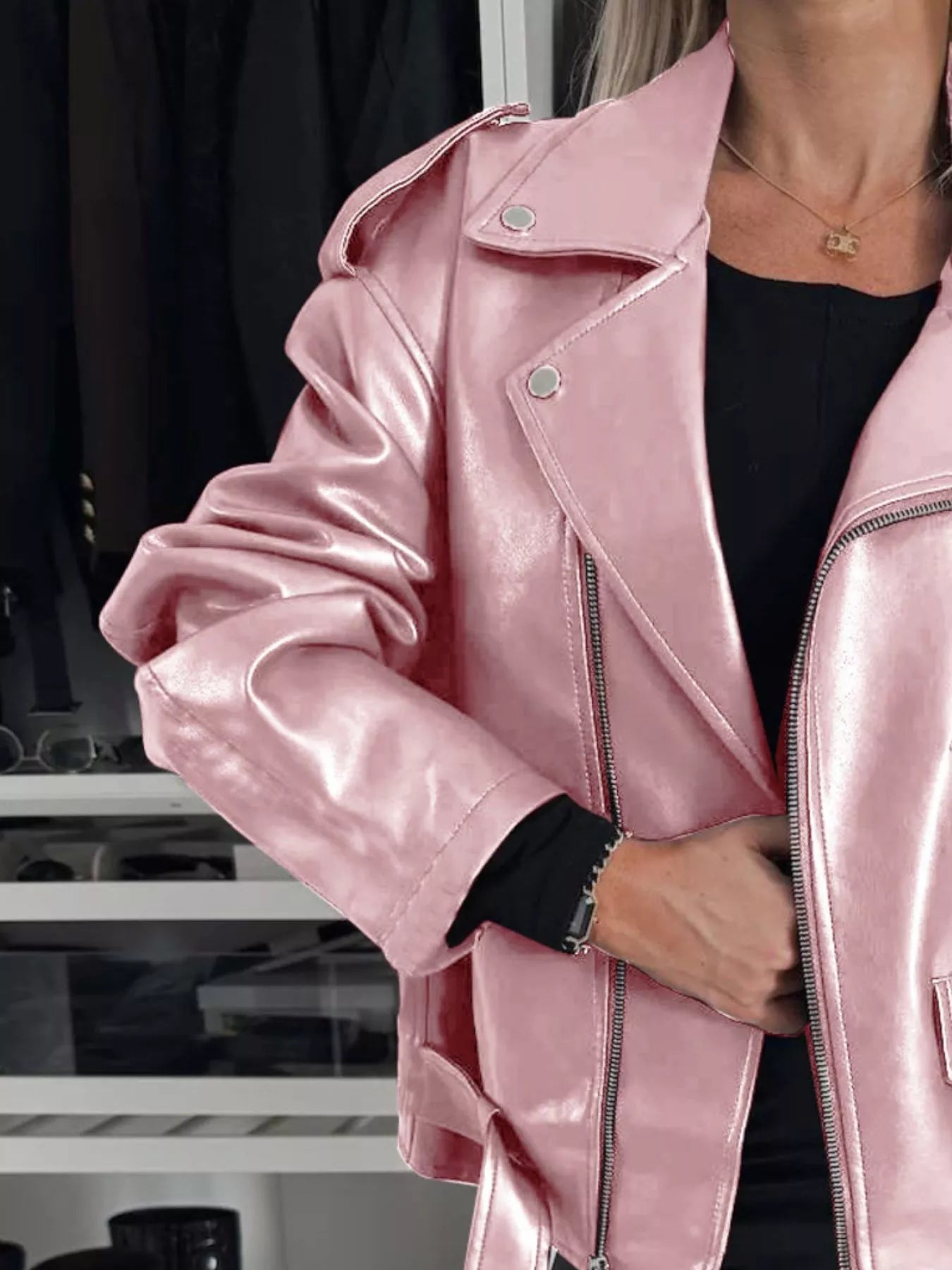 Full Size Zip Up Long Sleeve Jacket