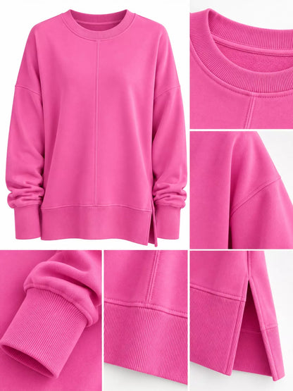 Oversized crew neck sweatshirt, view 35