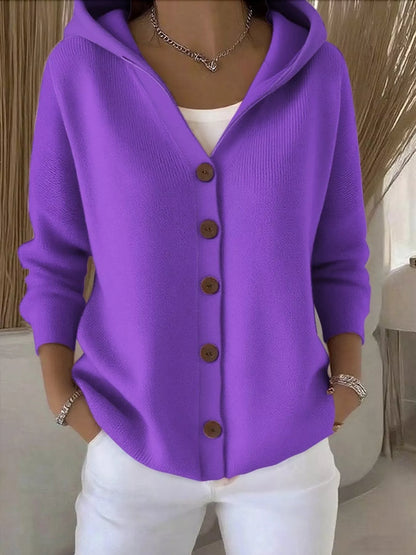 Hooded knit cardigan, view 29