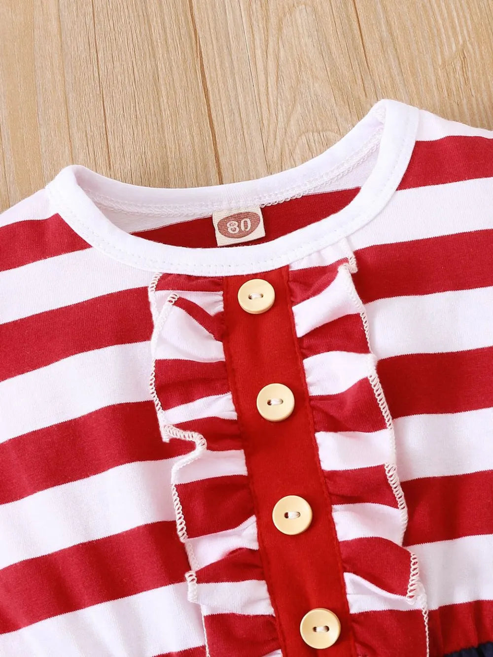 Striped & Stars Kids Cap Sleeve Dress
