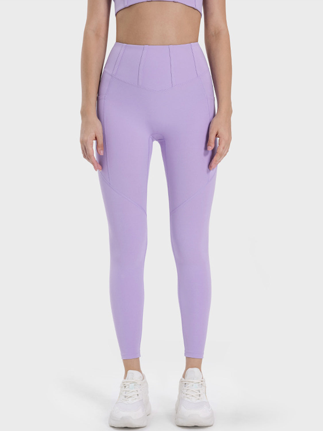 Pocketed High Waist Active Leggings - MONLANE