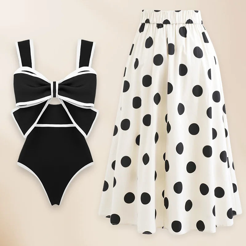 Vintage bow swimsuit in Swimsuit and Skirt 2