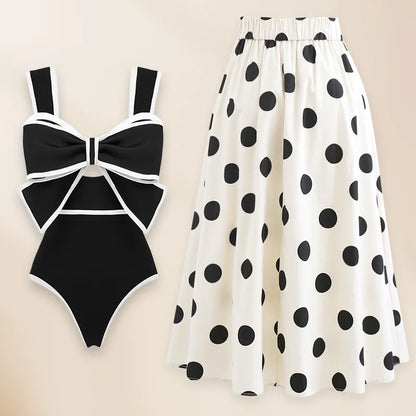 Vintage bow swimsuit in Swimsuit and Skirt 2