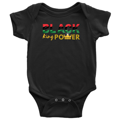 Black King Power Baby Bodysuit - MONLANE