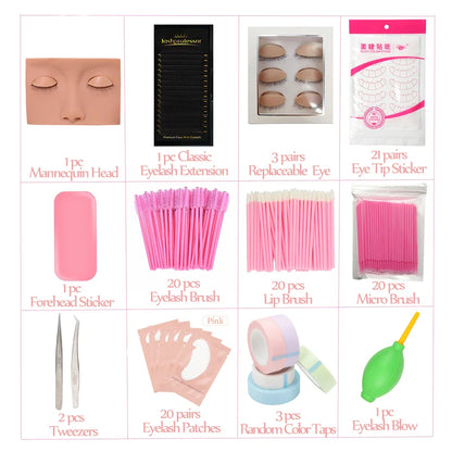 Eyelash Extension Training Kit