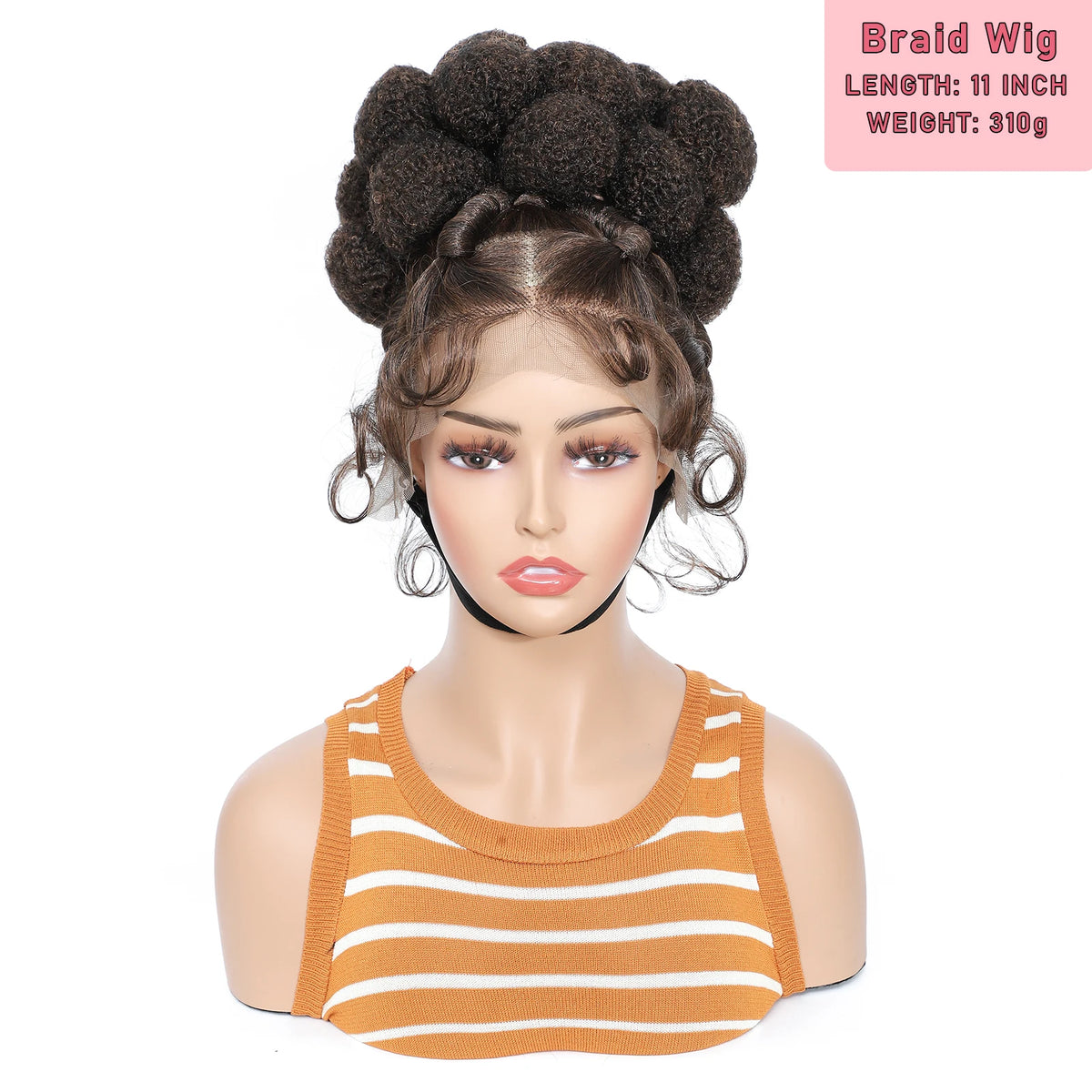Synthetic Braided Wigs Hand-tied