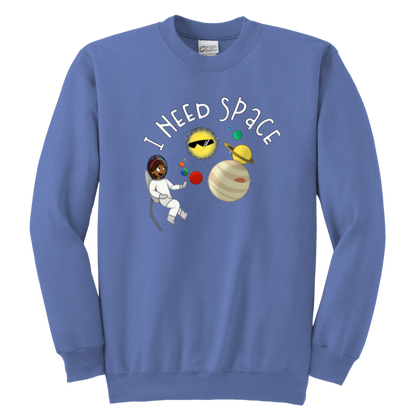 I Need Space Kids & Youth Sweatshirt - MONLANE