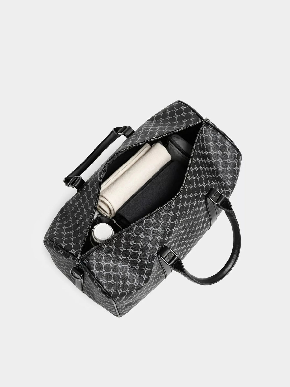 Geometric Pattern Travel Duffel Bag