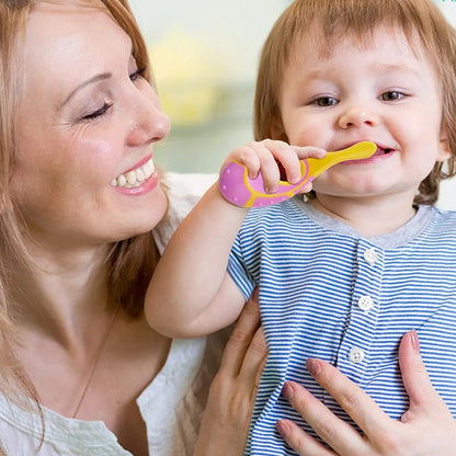 2PCS Baby Toothbrush With Soft Bristles
