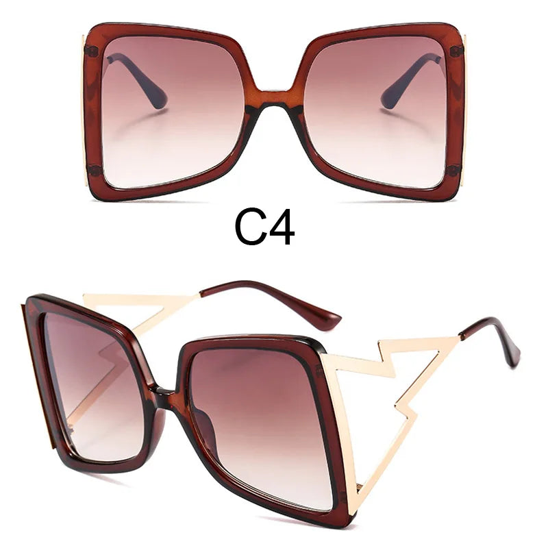 Oversize Bow Shape Square Sunglasses