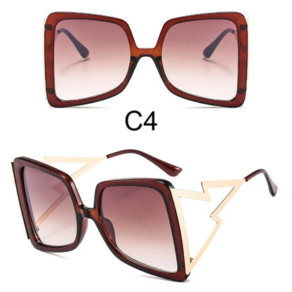 Oversize Bow Shape Square Sunglasses