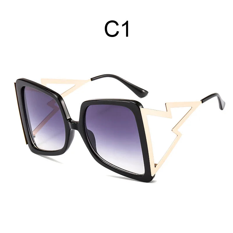 Oversize Bow Shape Square Sunglasses