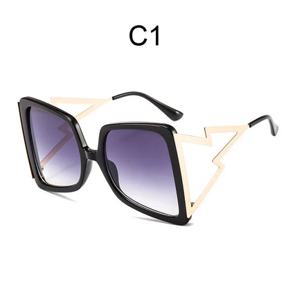 Oversize Bow Shape Square Sunglasses