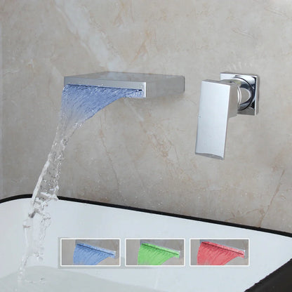 LED waterfall tub filler, view 2