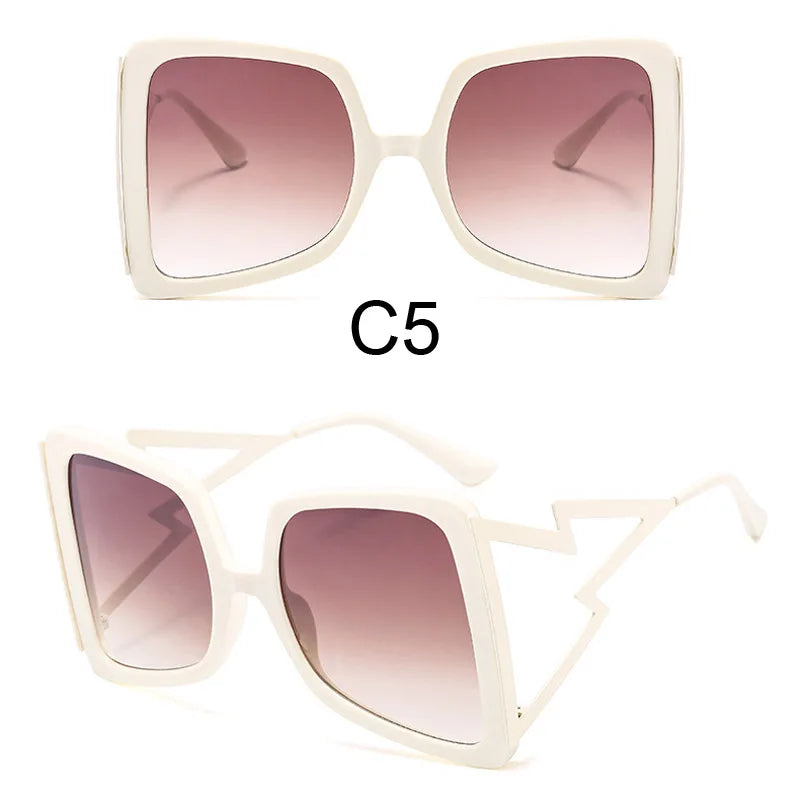 Oversize Bow Shape Square Sunglasses