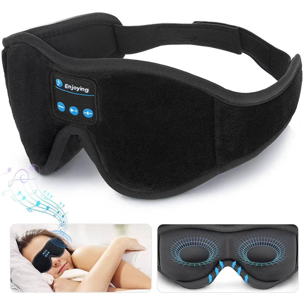 Bluetooth 3D Eye Mask with Music Headphones - MONLANE