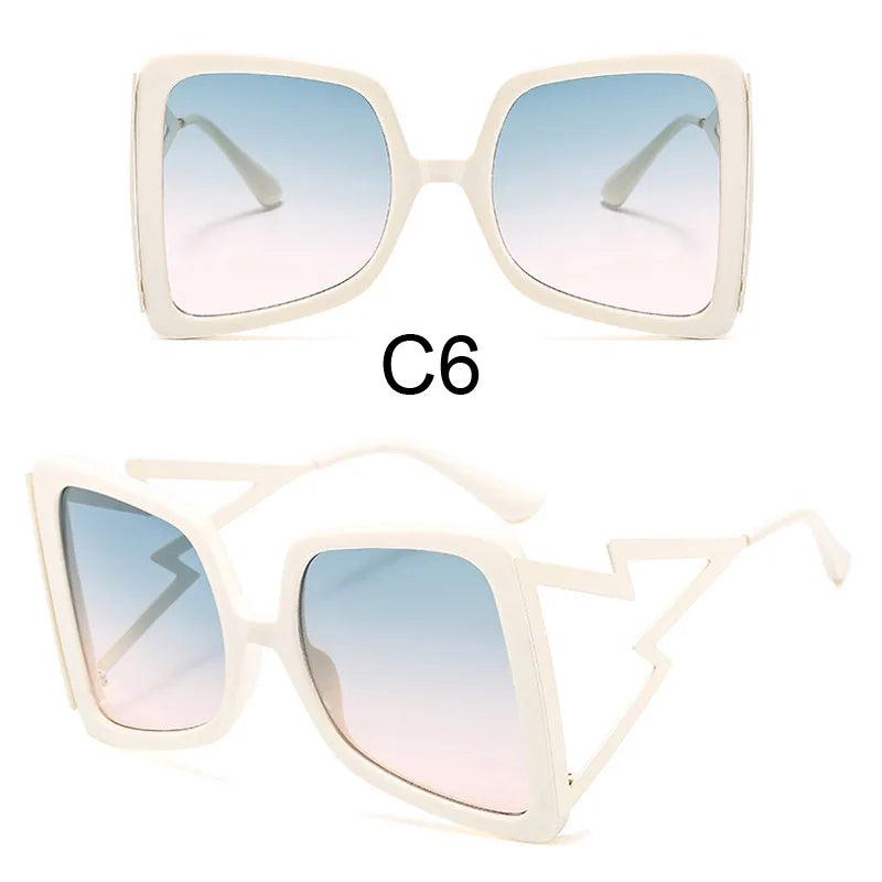 Oversize Bow Shape Square Sunglasses