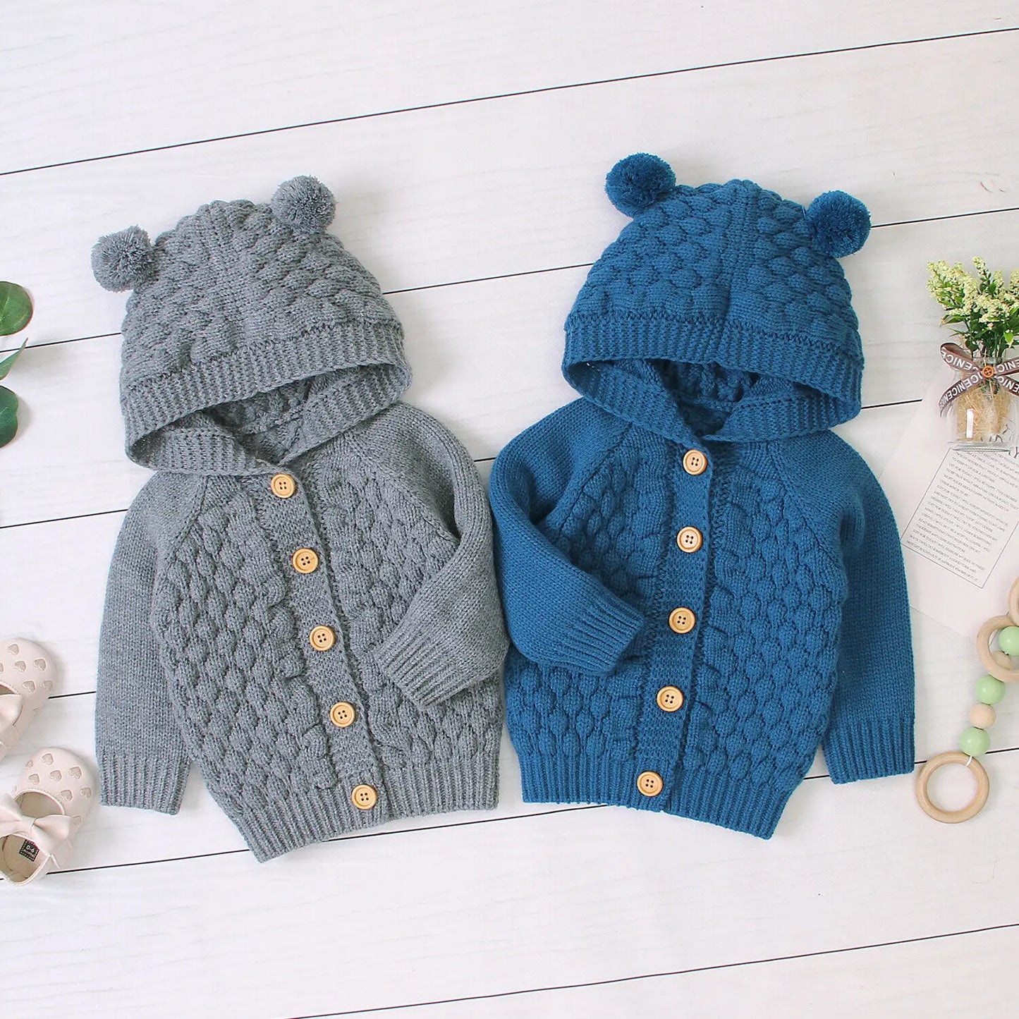 Newborn Baby Hooded Sweater