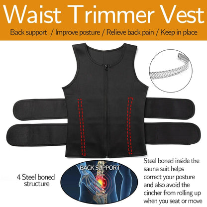 Men Body Shaper Waist Trainer Vest