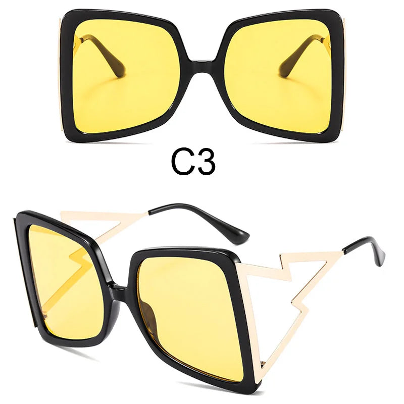 Oversize Bow Shape Square Sunglasses