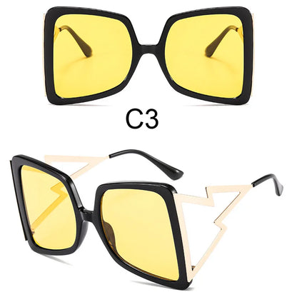 Oversize Bow Shape Square Sunglasses