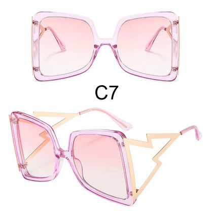 Oversize Bow Shape Square Sunglasses
