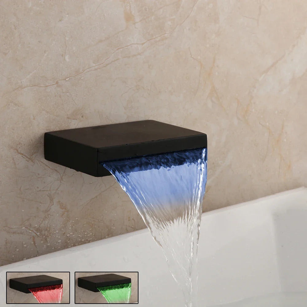 LED waterfall tub filler, view 7