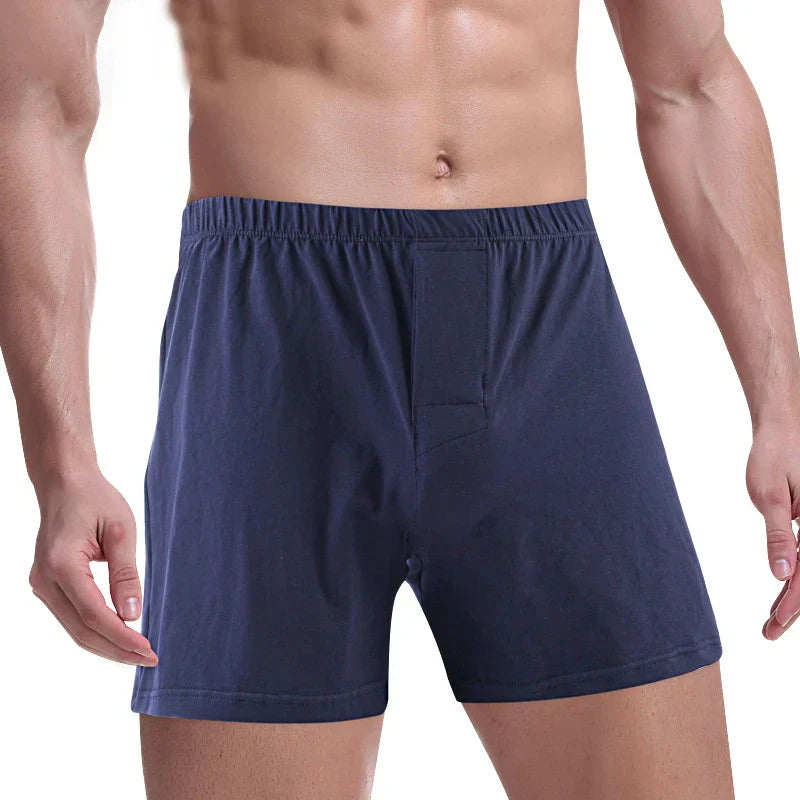 Mens Breathable Cotton Sleeping Shorts