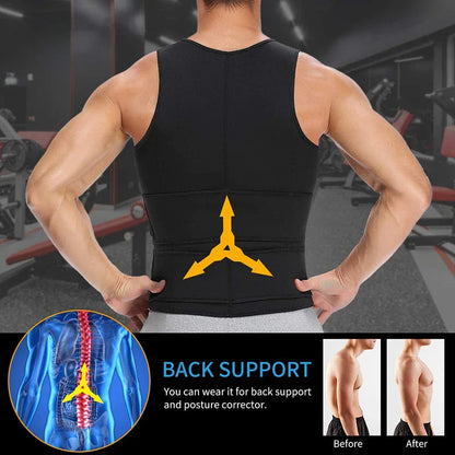 Men Body Shaper Waist Trainer Vest