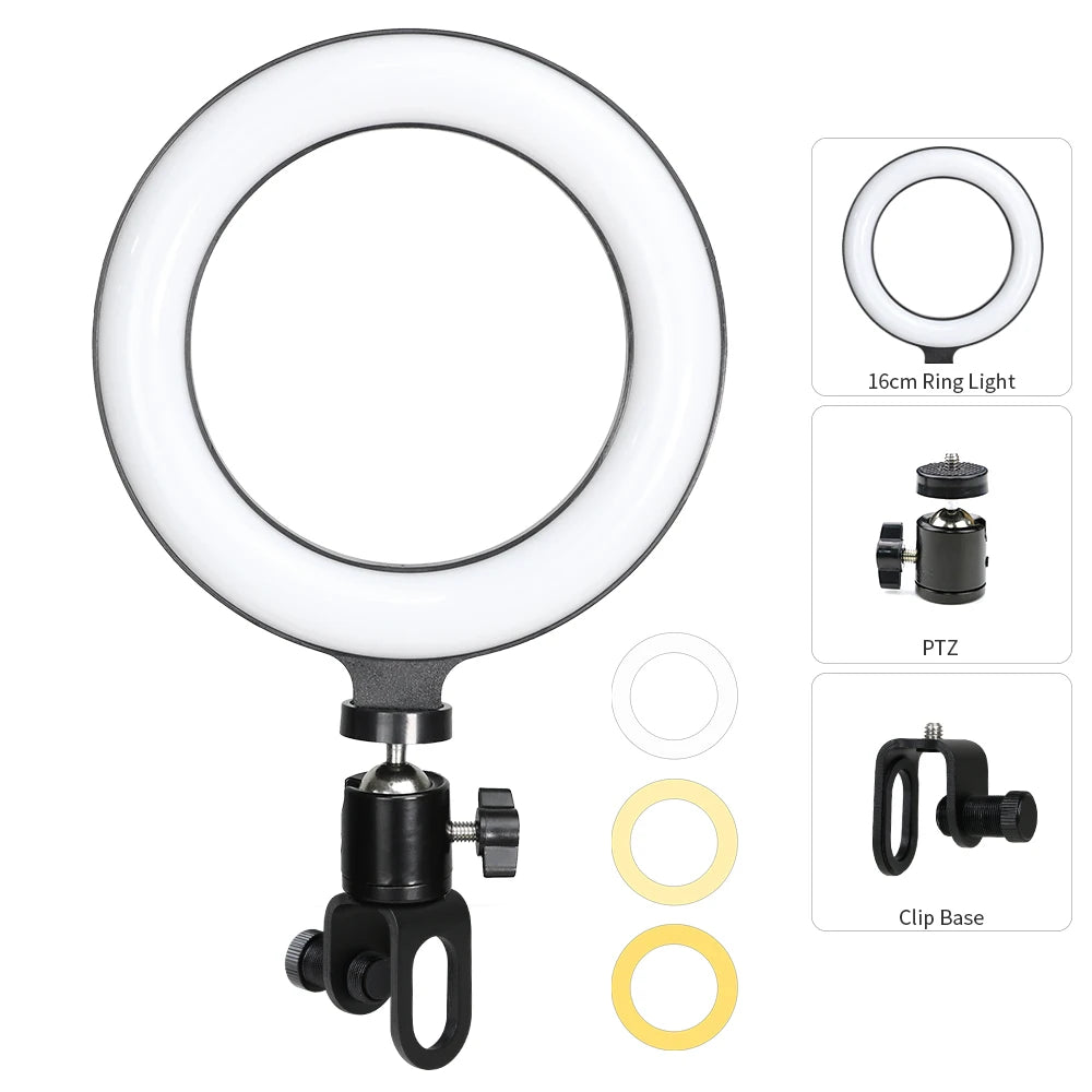 6.3 Inch LED Ring Lights Round Lamp