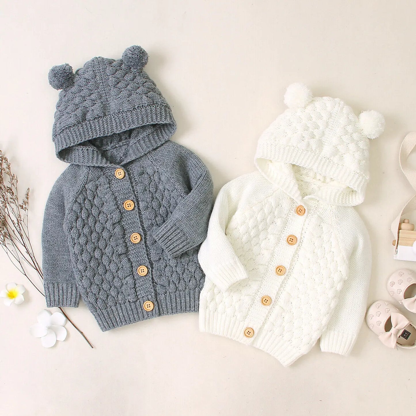 Newborn Baby Hooded Sweater