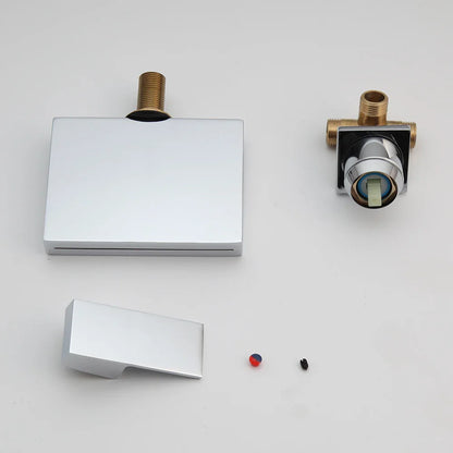 LED waterfall tub filler, view 6