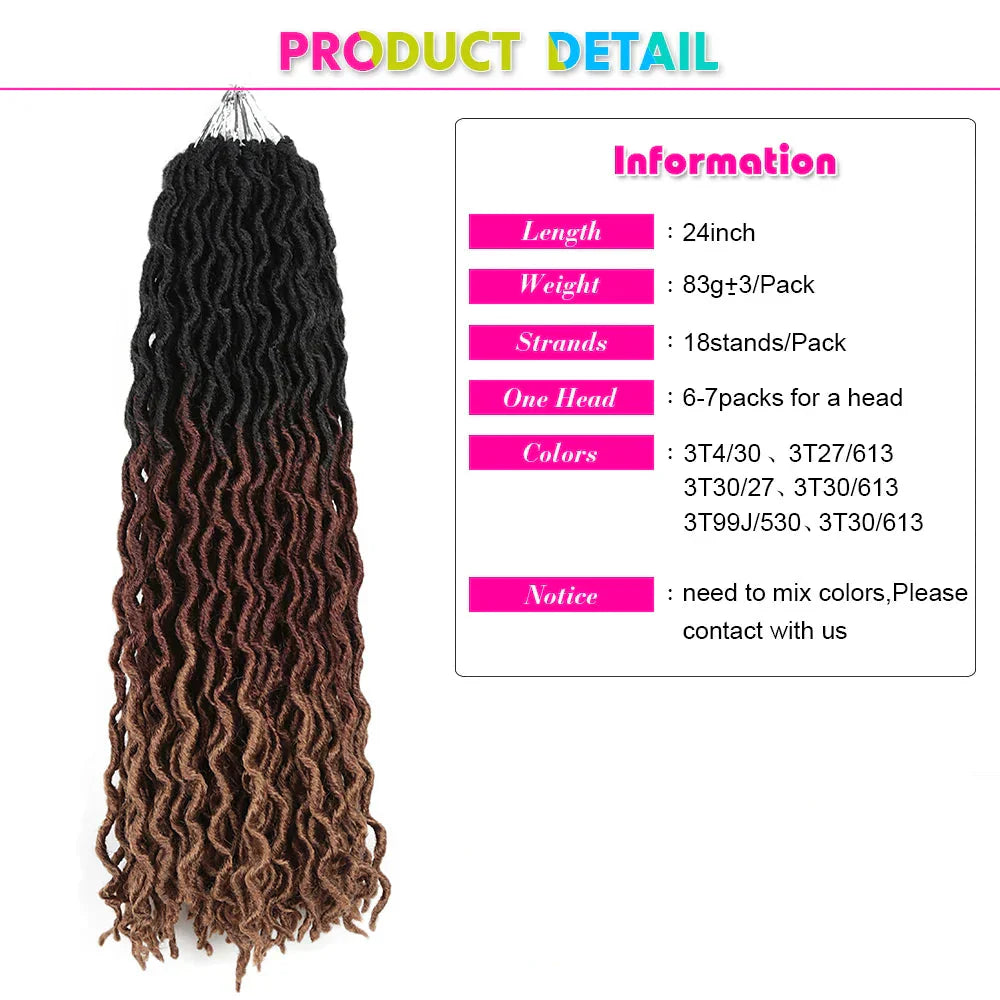 24Inch Soft Wavy Gypsy Locs