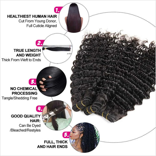 Brazilian Deep Wave Hair Bundles