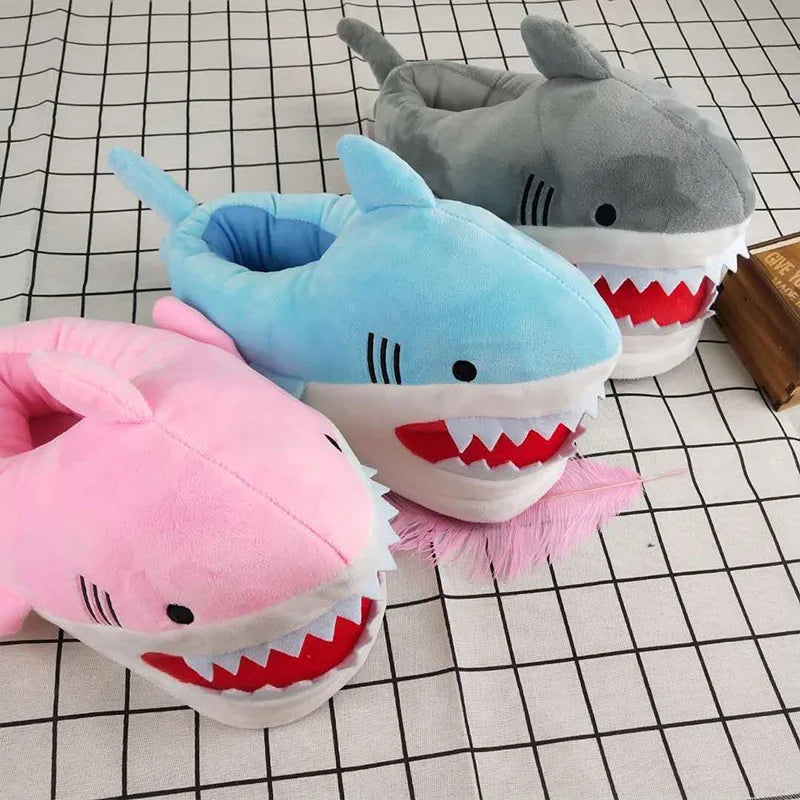 Shark Furry Slippers
