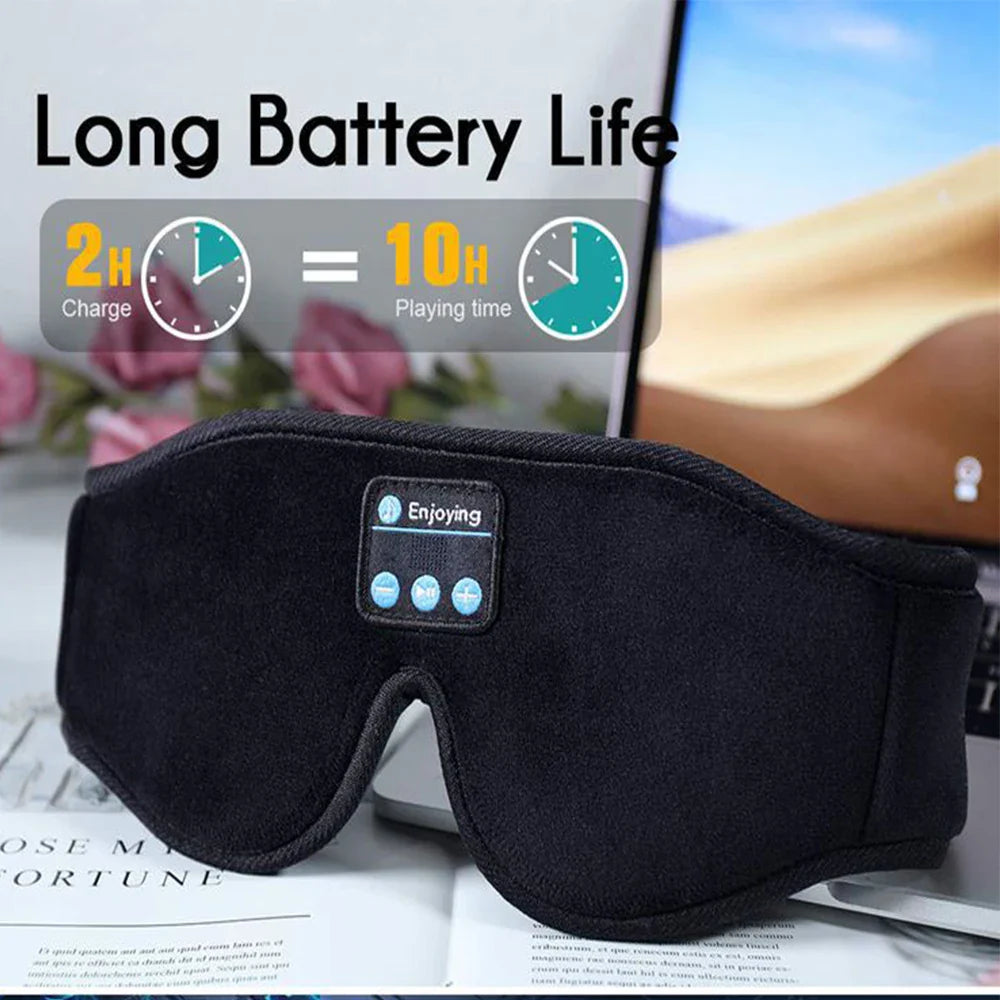 Bluetooth 3D Eye Mask with Music Headphones