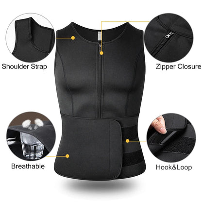 Men Body Shaper Waist Trainer Vest
