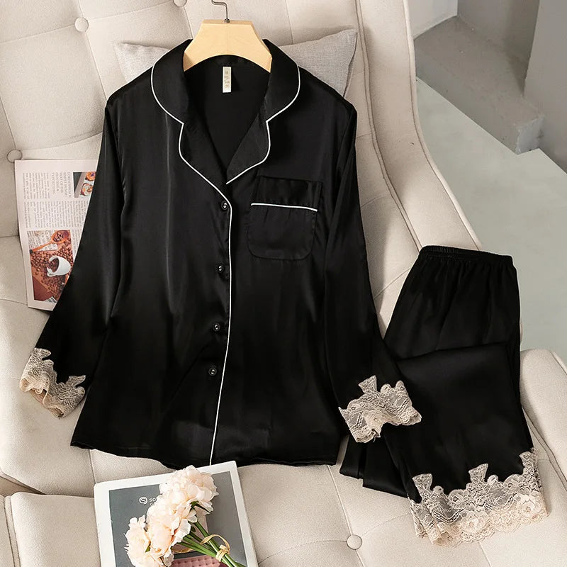 Satin Pajamas Set