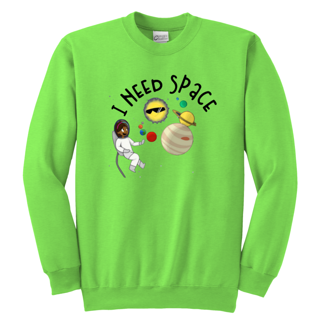I Need Space Kids & Youth Sweatshirt - MONLANE