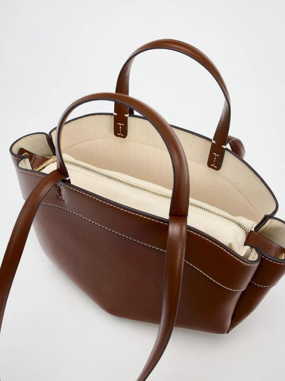 PU leather tote bag, view 6