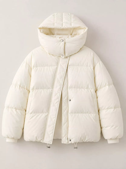 Quilted hooded puffer jacket, view 20