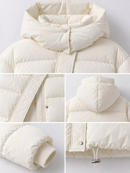 Quilted hooded puffer jacket, view 21